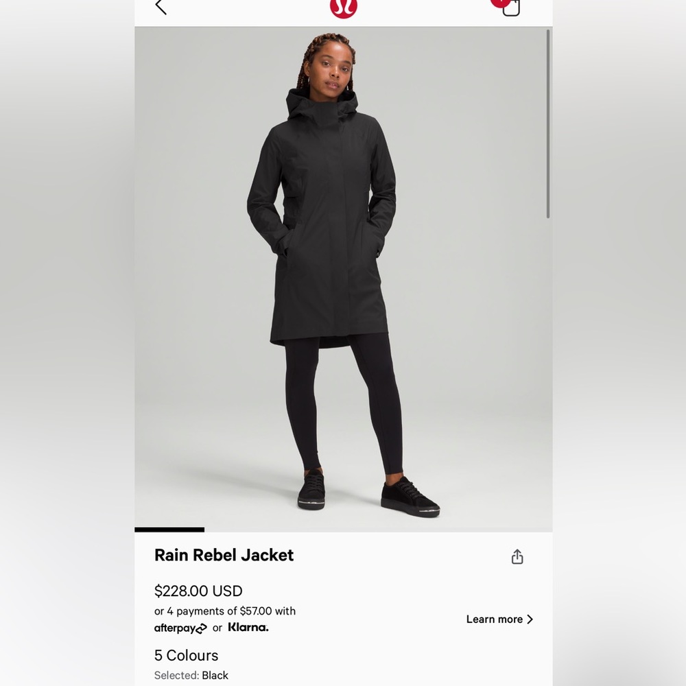 Lululemon Rain Rebel Jacket in Black (8)